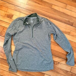 Nike Gray Dri-FIT Quarter-Zip Pullover